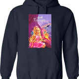 Fairytale Of New York. Hoodie - Retro Graphic Pullover Hoodie for Men & Women - Navy
