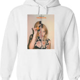 Fake It Flowers Hoodie - Retro Graphic Pullover Hoodie for Men & Women - White