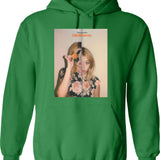 Fake It Flowers Hoodie - Retro Graphic Pullover Hoodie for Men & Women - Green