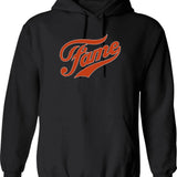 Falls Out Balls Out Funny Retro Football Art Hoodie - Black