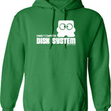 Famicom Disk Graphic Pullover Hoodie - Green