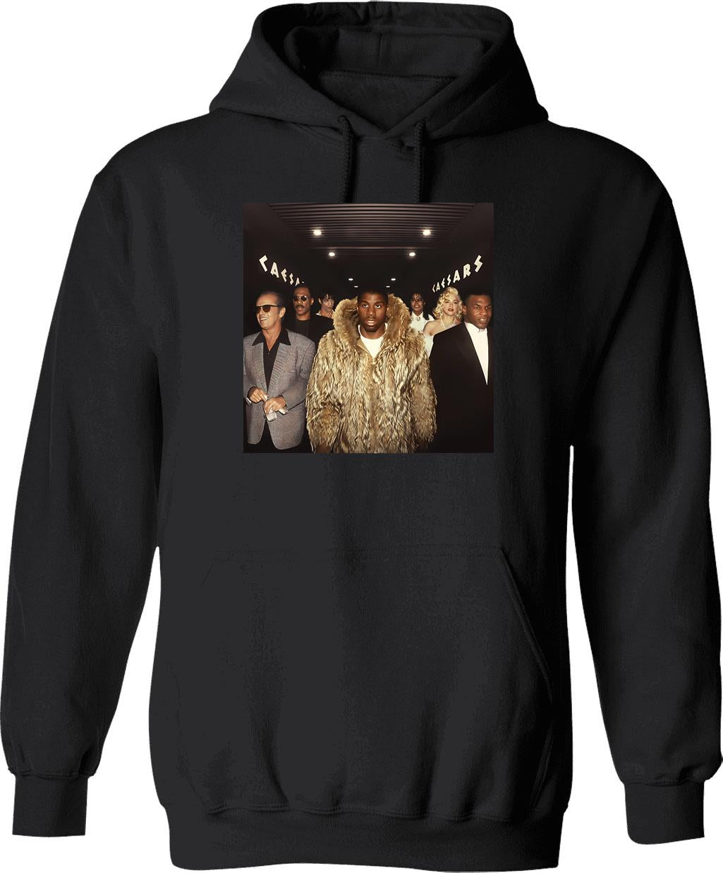Fame Essential Hoodie - Retro Graphic Pullover Hoodie for Men & Women - Black