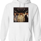 Fame Essential Hoodie - Retro Graphic Pullover Hoodie for Men & Women - White