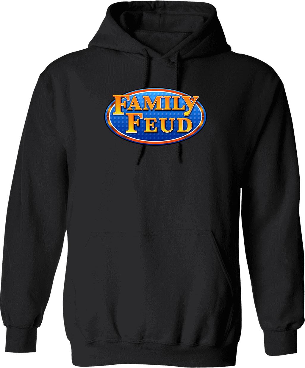 Family Feud Graphic Pullover Hoodie - Black