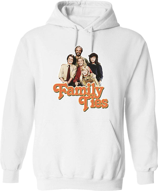 Family Ties Essential T-Hoodie Graphic Pullover Hoodie - White