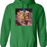 Family Crew Magic Smile Poster Hoodie - Retro Graphic Pullover Hoodie for Men & Women - Green