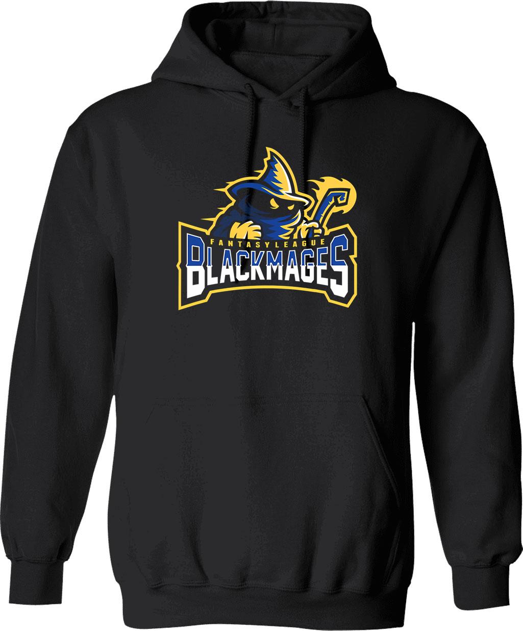 Fantasy Champ Hoodie - Retro Graphic Pullover Hoodie for Men & Women - Black