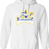 Fantasy Champ Hoodie - Retro Graphic Pullover Hoodie for Men & Women - White