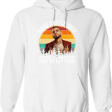 Farmer Farm Animal Chicken Funny Hoodie - Sarcastic Humor Graphic Hoodie - White