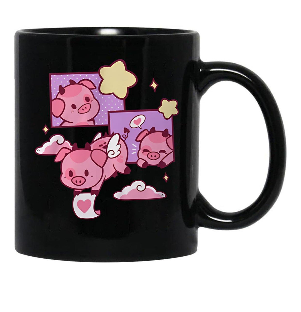 Fat Nugget Valentine - Hazbin Hotel Essential Black Coffee Mug, Gift Coffee Mug - Black