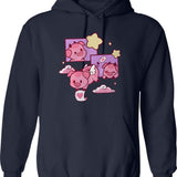 Fat Nugget Valentine - Hazbin Hotel Essential Graphic Pullover Hoodie - Navy