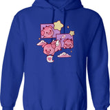 Fat Nugget Valentine - Hazbin Hotel Essential Graphic Pullover Hoodie - Blue