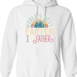 Father Husband Recumbent Legend Funny Recumbent Bike Hoodie - White