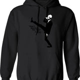 Favorite Custom Shirt Fire Rises Hoodie - Retro Graphic Pullover Hoodie for Men & Women - Black