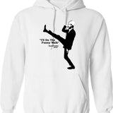 Fawlty Towers - Don't Mention The War Funny Hoodie - White
