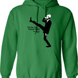 Fawlty Towers - Don't Mention The War Funny Hoodie - Green