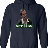 Fawlty Towers I'm Going To Give You A Damn Good Thrashing Hoodie - Navy