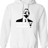 Fawlty Towers - Naturellement Hoodie - Retro Graphic Pullover Hoodie for Men & Women - White