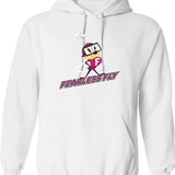 Fearless Fly Graphic Pullover Hoodie - White