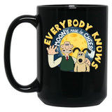 Feathers McGraw Black Coffee Mug, Gift Coffee Mug - Black