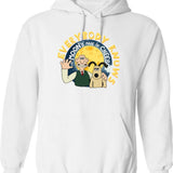 Feathers McGraw Graphic Pullover Hoodie - White