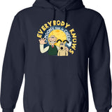Feathers McGraw Graphic Pullover Hoodie - Navy