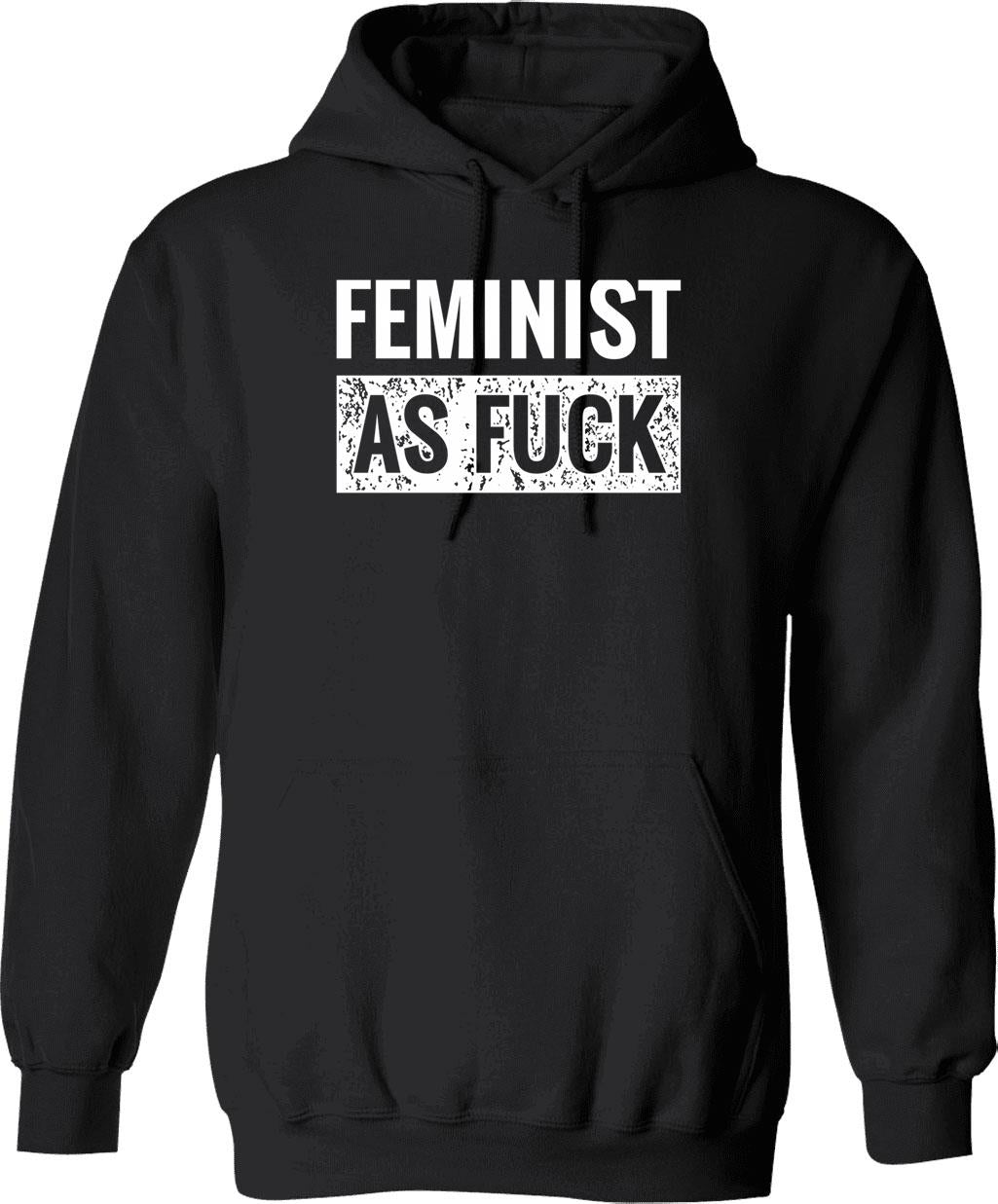 Female Icon Hoodie - Retro Graphic Pullover Hoodie for Men & Women - Black