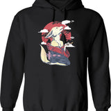 Fennec Fox Retro Vintage 60s 70s Fennic Fox Hoodie - Black