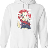 Fennec Fox Retro Vintage 60s 70s Fennic Fox Hoodie - White