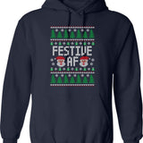 Festival Rock In Rio Brazil Hoodie - Retro Graphic Pullover Hoodie for Men & Women - Navy