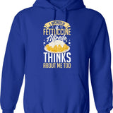 Festive Af Santa - Funny Ugly Christmas Sweater Hoodie - Blue