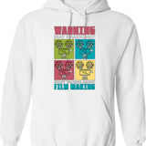 Fight Or Flight Hoodie - Retro Graphic Pullover Hoodie for Men & Women - White