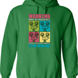 Fight Or Flight Hoodie - Retro Graphic Pullover Hoodie for Men & Women - Green