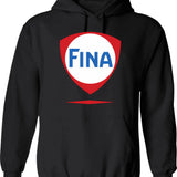 Fina Racing Fuel Hoodie - Retro Graphic Pullover Hoodie for Men & Women - Black