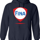 Fina Racing Fuel Hoodie - Retro Graphic Pullover Hoodie for Men & Women - Navy