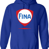 Fina Racing Fuel Hoodie - Retro Graphic Pullover Hoodie for Men & Women - Blue
