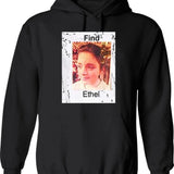 Find Ethel Essential Graphic Pullover Hoodie - Black