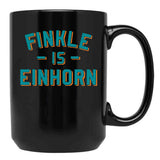 Finkle Is Einhorn Black Coffee Mug, Gift Coffee Mug