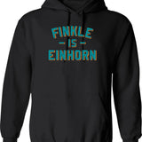 Finkle Is Einhorn Graphic Pullover Hoodie - Black