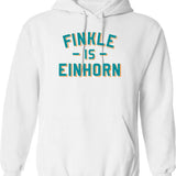 Finkle Is Einhorn Graphic Pullover Hoodie - White