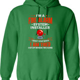 Finkle Einhorn Hoodie - Retro Graphic Pullover Hoodie for Men & Women - Green