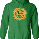 Fire Atomic Hoodie - Retro Graphic Pullover Hoodie for Men & Women - Green