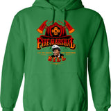 Fire Circle Hoodie - Retro Graphic Pullover Hoodie for Men & Women - Green