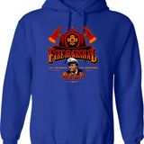 Fire Circle Hoodie - Retro Graphic Pullover Hoodie for Men & Women - Blue