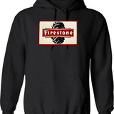 Firefighter's Wife Hoodie - Retro Graphic Pullover Hoodie for Men & Women - Black