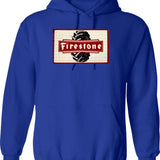 Firefighter's Wife Hoodie - Retro Graphic Pullover Hoodie for Men & Women - Blue