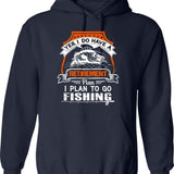 Fishbone Colour Hoodie - Retro Graphic Pullover Hoodie for Men & Women - Navy