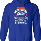 Fishbone Colour Hoodie - Retro Graphic Pullover Hoodie for Men & Women - Blue