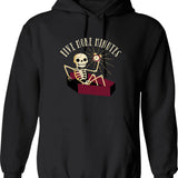 Fist Bump Hoodie - Retro Graphic Pullover Hoodie for Men & Women - Black