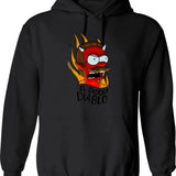 Flanders Hell Hoodie - Retro Graphic Pullover Hoodie for Men & Women - Black
